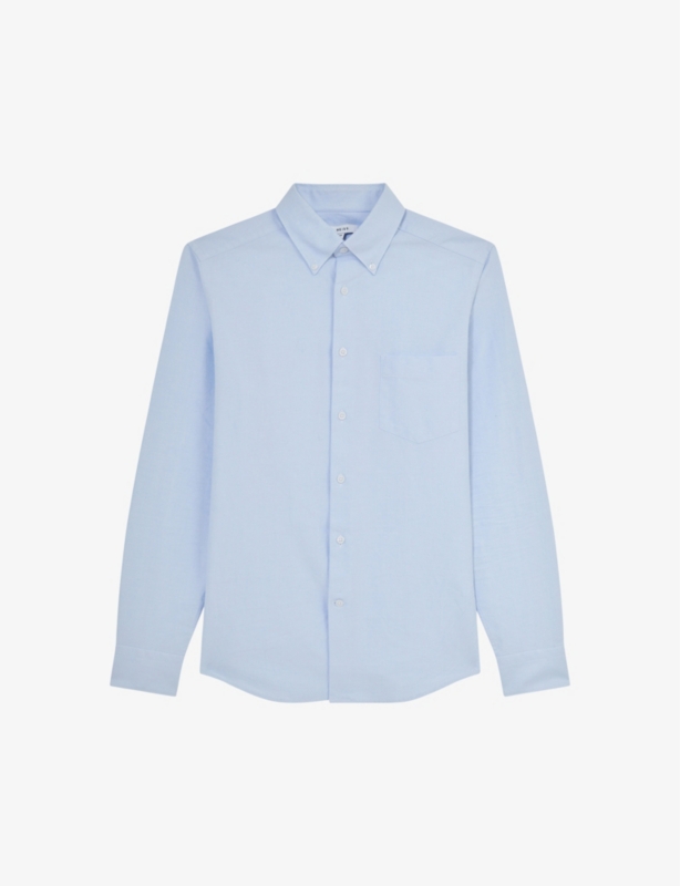 Greenwich slim-fit long-sleeve cotton shirt