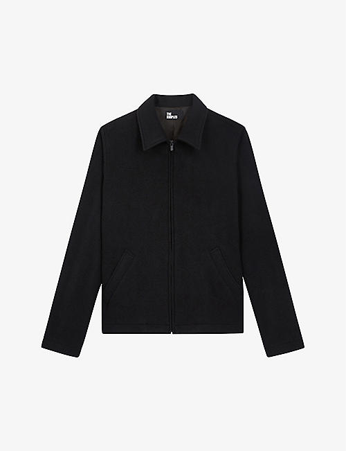 THE KOOPLES: Classic-fit zipped wool jacket