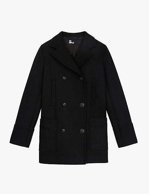 THE KOOPLES: Double-breasted wool-blend coat