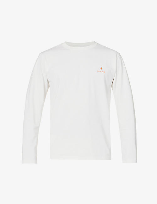 SNOW PEAK: Graphic logo-print cotton-blend T-shirt