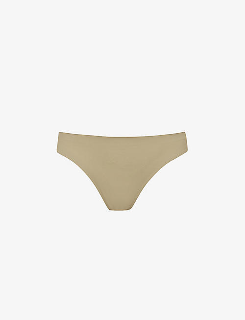 THE NAP CO: Seamless mid-rise stretch-woven thong