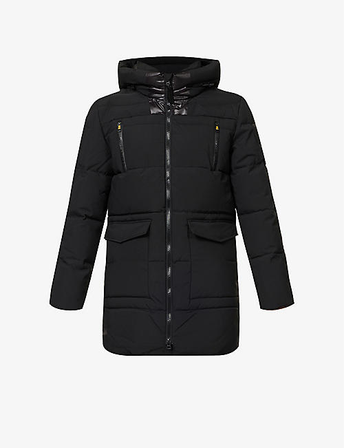MAURICE BENISTI: Hooded quilted shell jacket