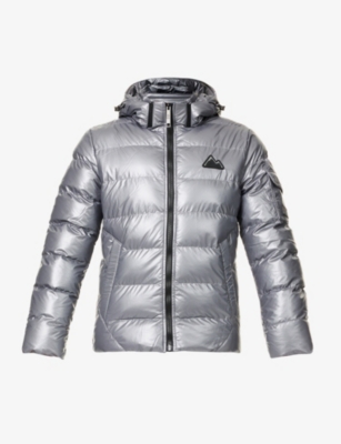 MAURICE BENISTI: Padded funnel-neck regular-fit shell jacket