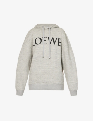 パーカー・フーディ LOEWE Logo Oversized Hoodie in Grey Melange Loewe Oversize Logo Hoodie in Grey Melange – DPUS Designer