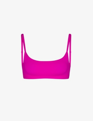 Skims Fits Everybody Scoop Neck Bralette In Fuschia