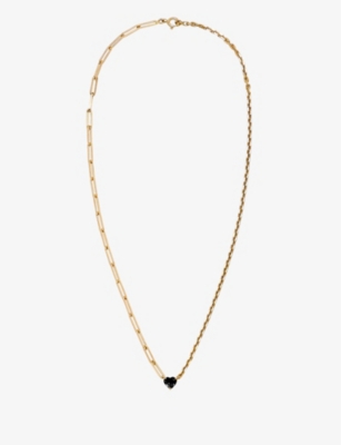 Yvonne Léon Yvonne Leon Womens 18k Yg Black Maxi Collier 18ct Yellow-gold And Spinel Necklace