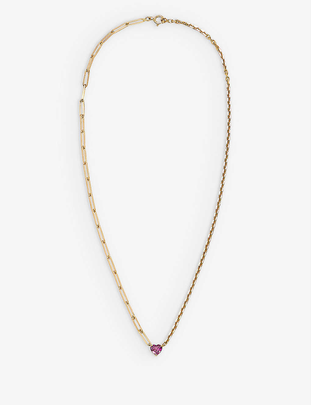Yvonne Léon Yvonne Leon Womens 18k Yg Pink Maxi Collier 18ct Yellow-gold And Spinel Necklace