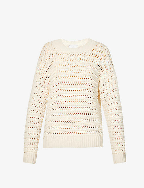 ELEVENTY: Textured cotton-blend knitted jumper