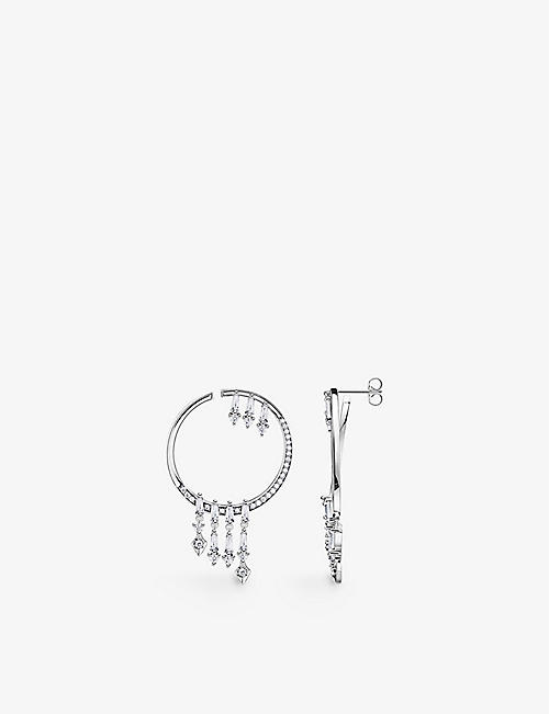 THOMAS SABO: Winter Sun Rays 925 sterling silver hoops