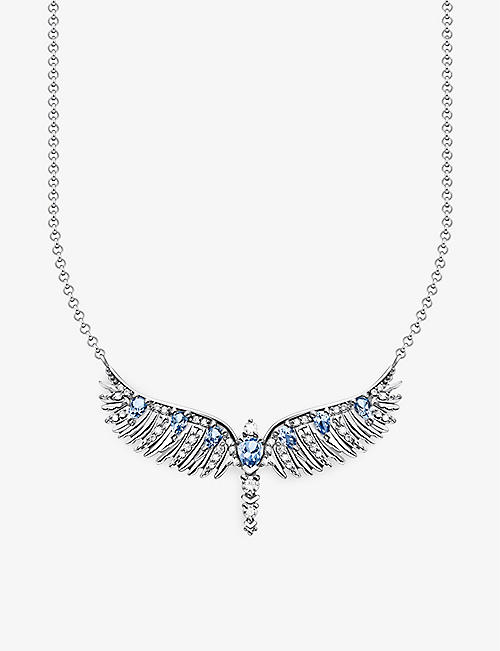 THOMAS SABO: Rising Phoenix Wing Span sterling silver and zirconia necklace