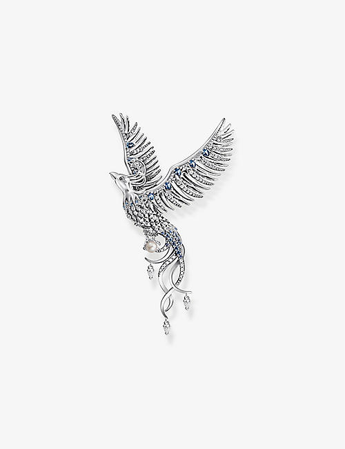 THOMAS SABO: Rising Phoenix sterling-silver, zirconia and pearl pendant