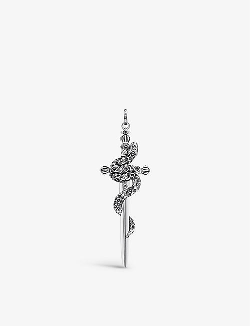 THOMAS SABO: Sword with Snake sterling silver and zirconia pendant