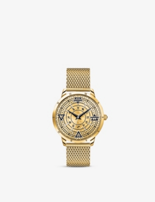 Thomas Sabo Elements Of Nature Stainless Steel Watch In Yellow Gold-coloured