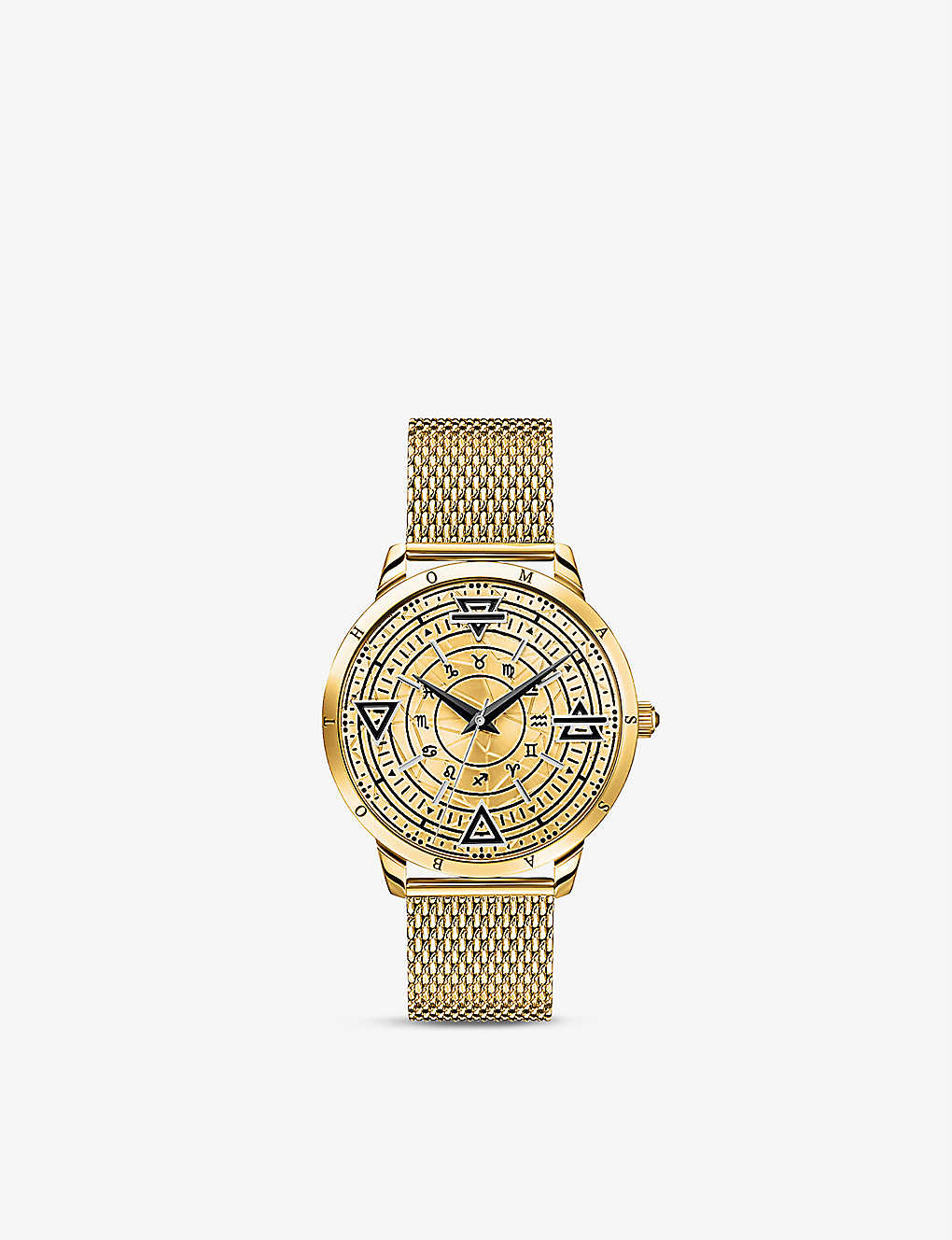 Thomas Sabo Elements Of Nature Stainless Steel Watch In Yellow Gold-coloured
