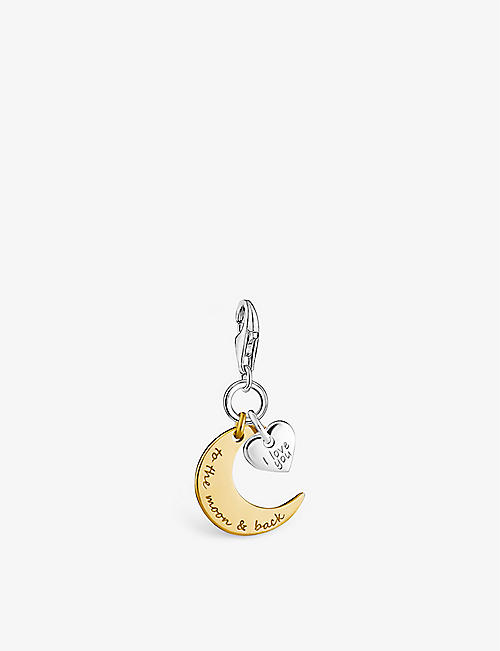 THOMAS SABO: I Love You to the Moon and Back 18ct yellow gold-plated sterling silver charm