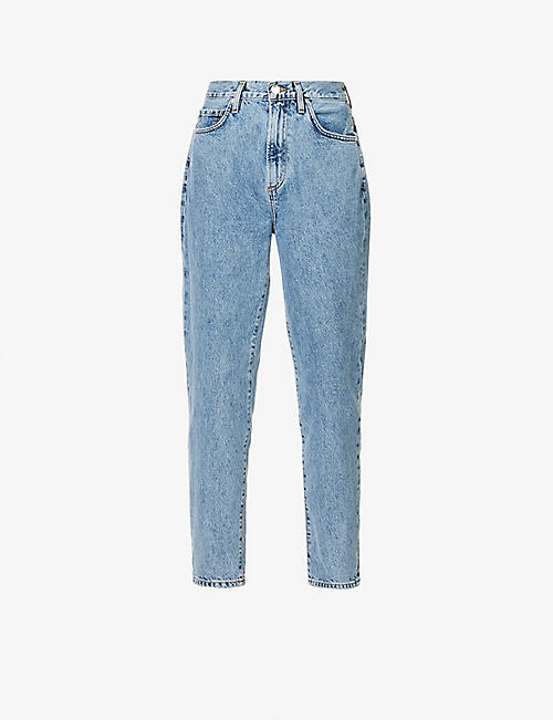 GOLDSIGN: Morgan tapered mid-rise jeans