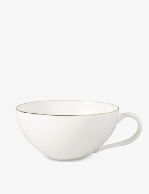 Villeroy & Boch Anmut Gold Bone-porcelain Tea Cup 200ml In White