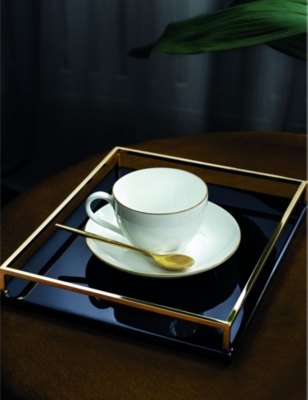 Shop Villeroy & Boch Anmut Gold Bone-porcelain Coffee Cup 8.8cm