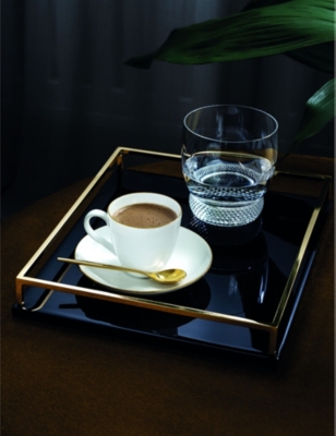 Shop Villeroy & Boch Anmut Gold Bone-porcelain Espresso Cup Saucer 12cm