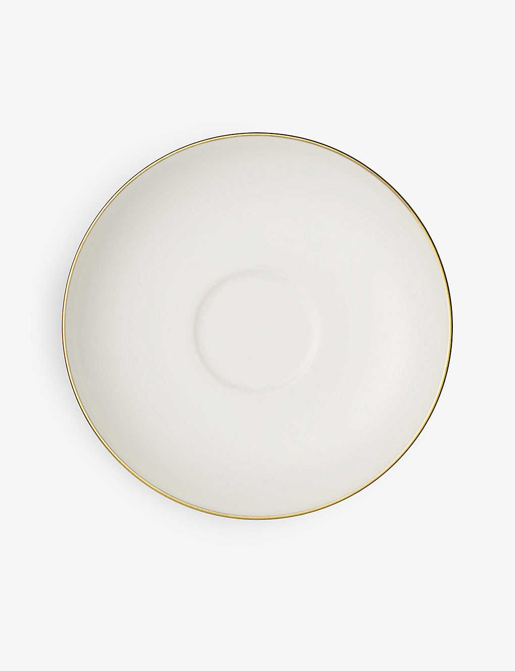 Villeroy & Boch Anmut Gold Bone-porcelain Espresso Cup Saucer 12cm In White
