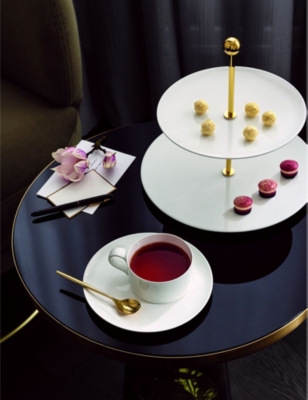 VILLEROY & BOCH: MetroChic Blanc bone-porcelain saucer 18.5cm