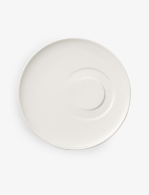 VILLEROY & BOCH: MetroChic Blanc bone-porcelain saucer 18.5cm