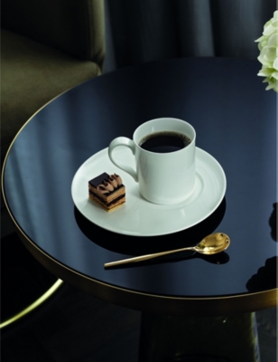 VILLEROY & BOCH: MetroChic Blanc bone-porcelain saucer 14.2cm