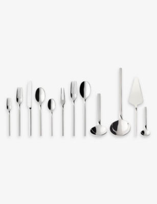 Villeroy & Boch Newwave 70-piece Stainless-steel Cutlery Set In Metallic