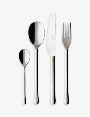 Villeroy & Boch Udine 24-piece Stainless-steel Cutlery Set In Metallic
