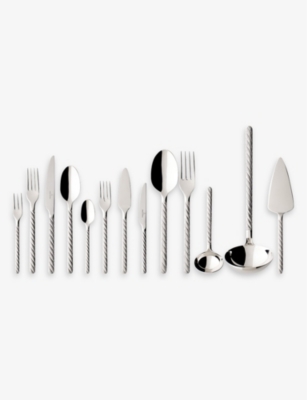 Villeroy & Boch Montauk 113-piece Stainless-steel Cutlery Set In Metallic