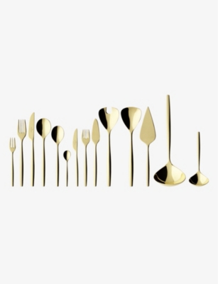 Villeroy & Boch Metrochic D'or Stainless-steel Cutlery Set In Gold