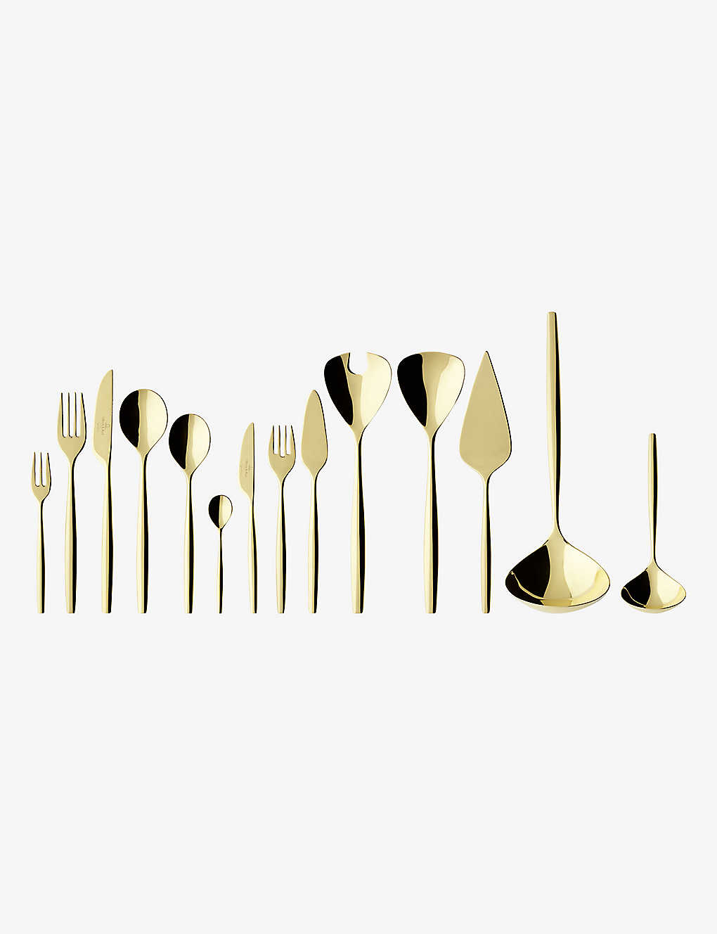 Villeroy & Boch Metrochic D'or Stainless-steel Cutlery Set In Gold
