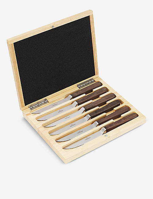 VILLEROY & BOCH: Texas 6-piece stainless steel and walnut wood knife set