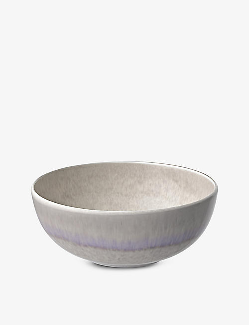 VILLEROY & BOCH: Perlemor Sand glazed-finish porcelain bowl 17cm