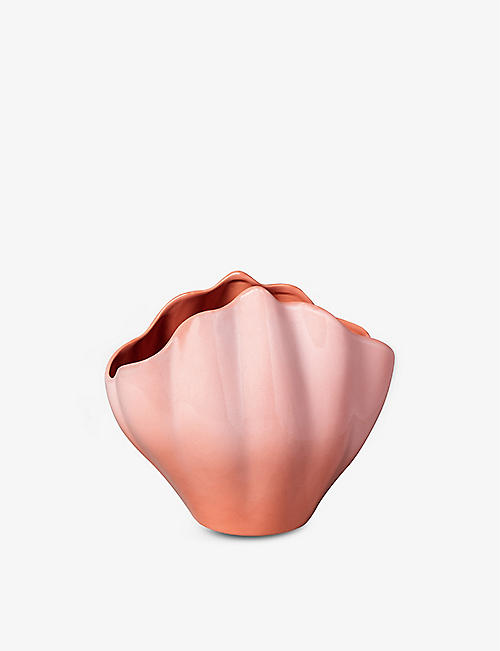 VILLEROY & BOCH: Perlemor glazed earthenware vase 28cm