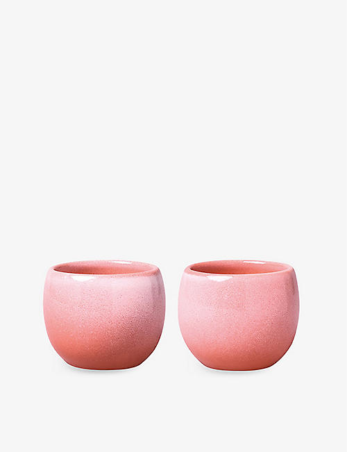 VILLEROY & BOCH: Perlemor glazed porcelain egg cups set of two