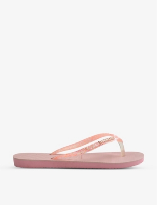 Flip Flop: RubberSlim SQUARE GLITTER - Light Grey & Rose Gold - Havaianas  Womens: Size 5 - 38 - £36.00 - GREY - COLOUR - Antique Rose Gifts