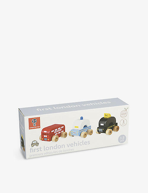 ORANGE TREE TOYS: My First Vehicles wooden toys set of 3
