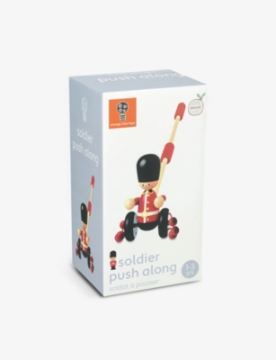 ORANGE TREE TOYS: Soldier wood push-along toy