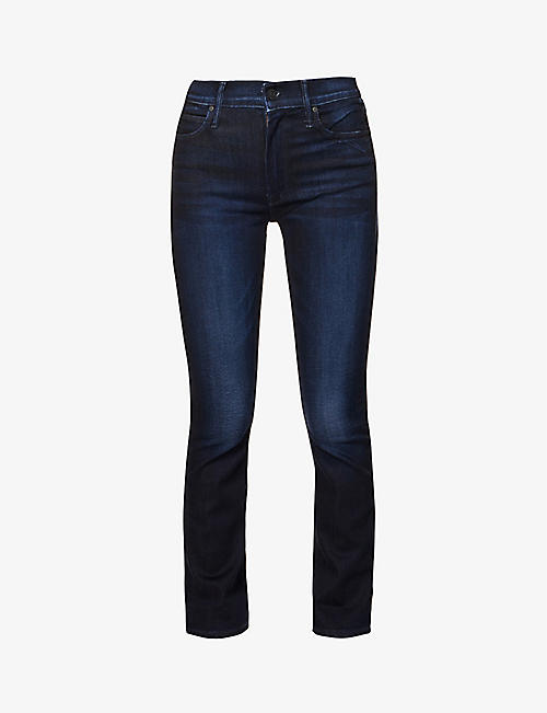 MOTHER: Dazzler Ankle straight-leg mid-rise stretch-denim jeans