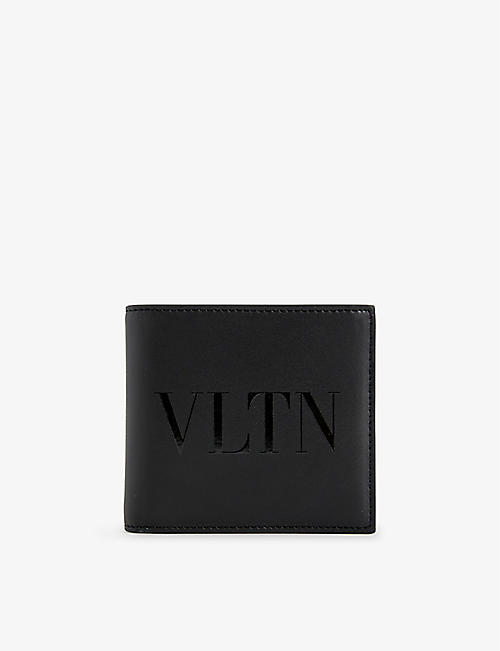 VALENTINO GARAVANI: VLTN logo-print leather billfold wallet