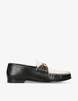 Mens gucci store black loafers