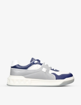 VALENTINO GARAVANI: Roman Stud low-top leather trainers