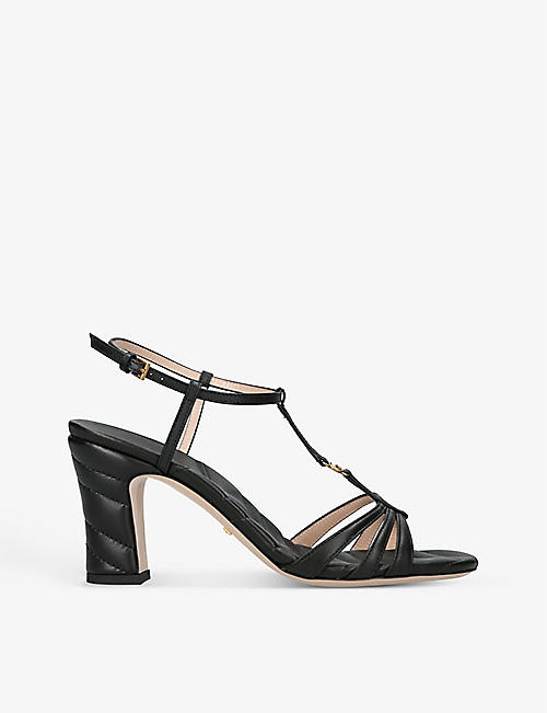 GUCCI: Marmont 105 leather sandals