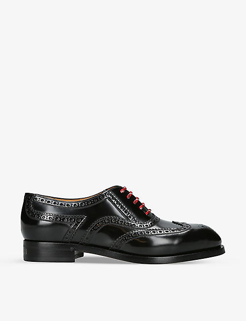 GUCCI: Zowie lace-up leather brogues