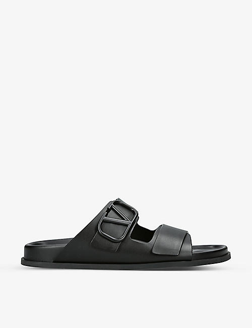 VALENTINO GARAVANI: VLOGO-embossed leather sandals