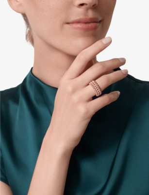 CARTIER: Clash de Cartier 18ct rose-gold and 0.63ct brilliant-cut diamond ring