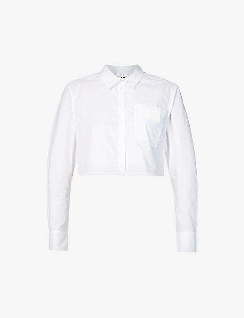REMAIN BIRGER CHRISTENSEN: Cropped organic cotton poplin shirt