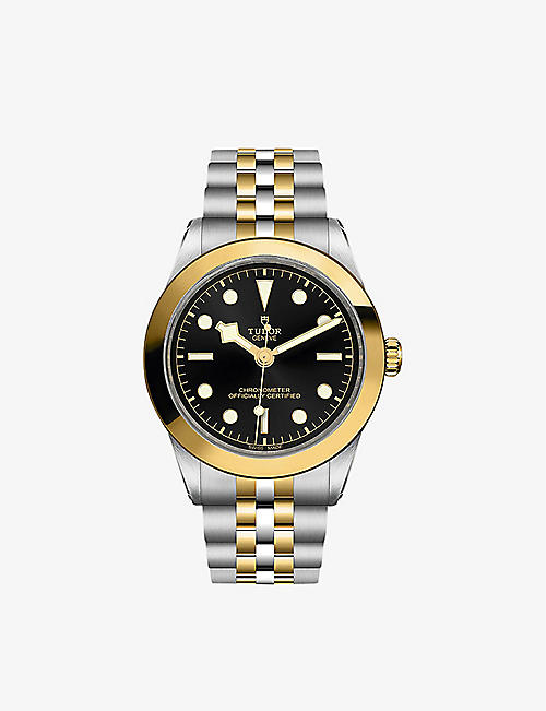 TUDOR: M79663-0001 Black Bay S&G 18ct yellow-gold and steel automatic watch