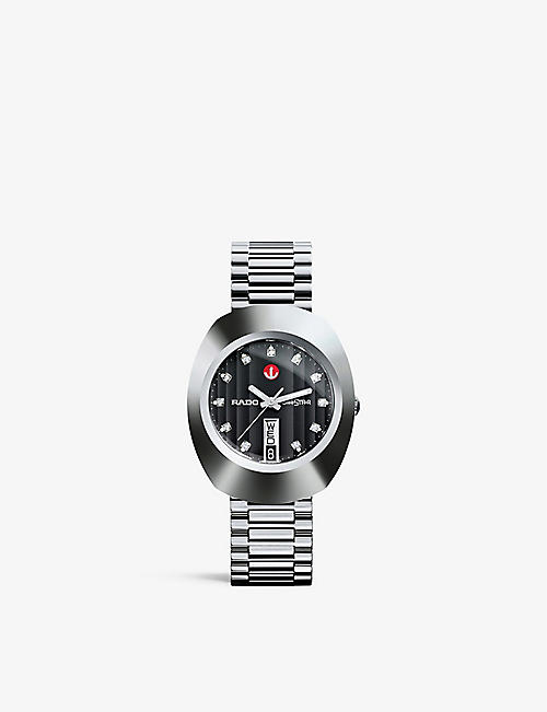RADO: R12408613 DiaStar Original stainless-steel and simili automatic watch